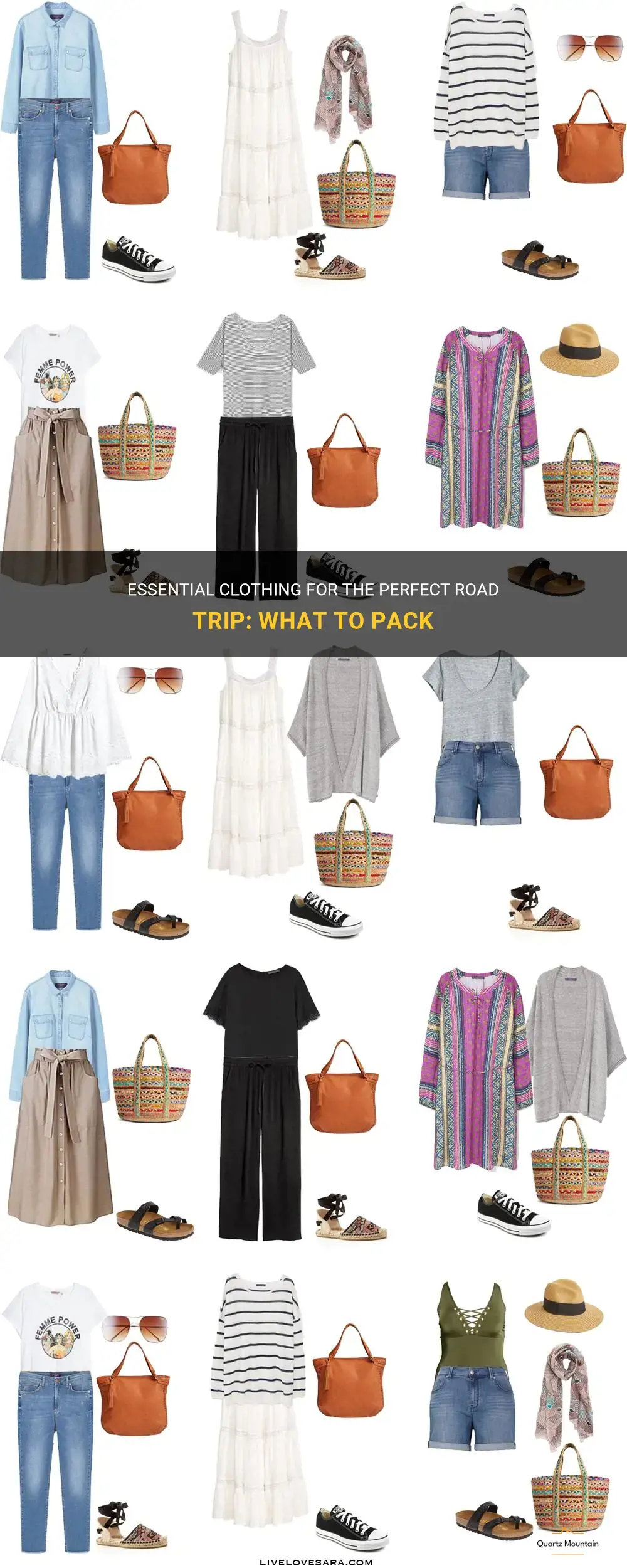 what clothes to pack for a road trip