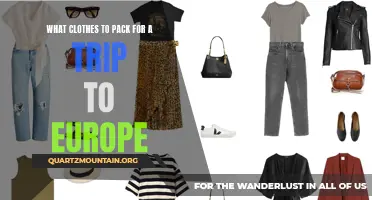 Essential Clothing Items to Pack for a Memorable Trip to Europe