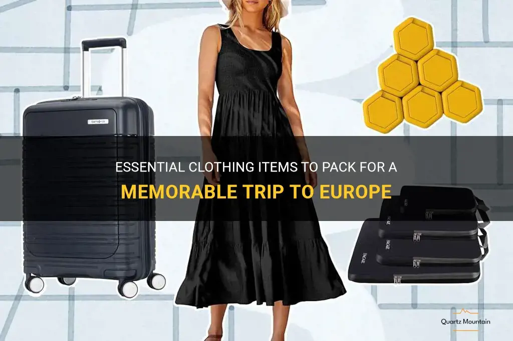 what clothes to pack for a trip to europe