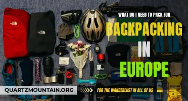 Essential Gear and Supplies for Backpacking in Europe: A Comprehensive Guide