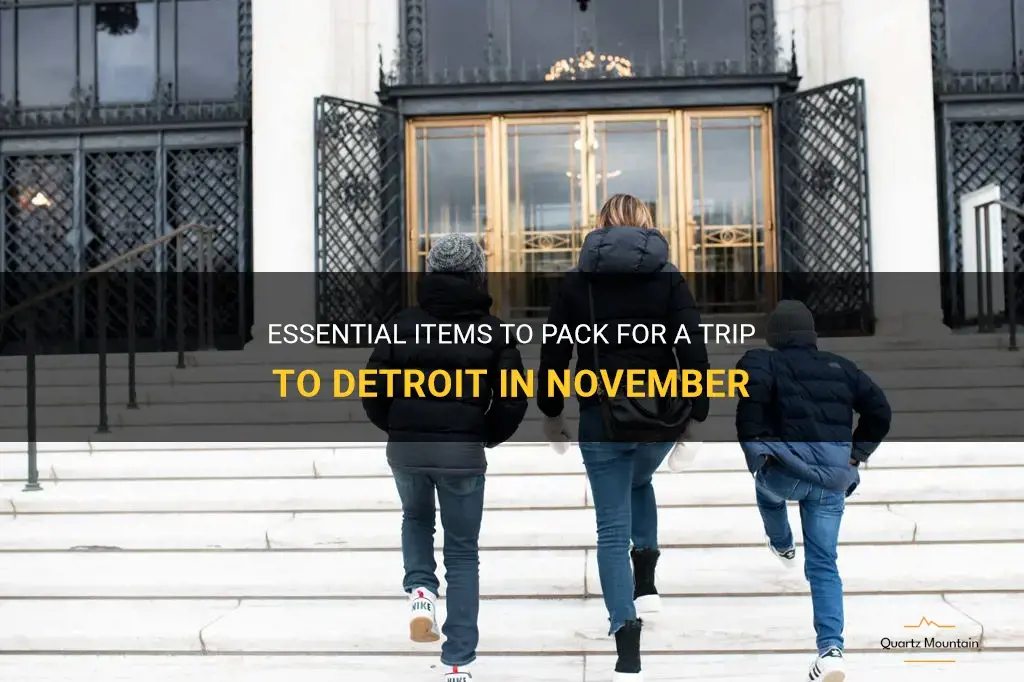 what do I need to pack for detroit during november