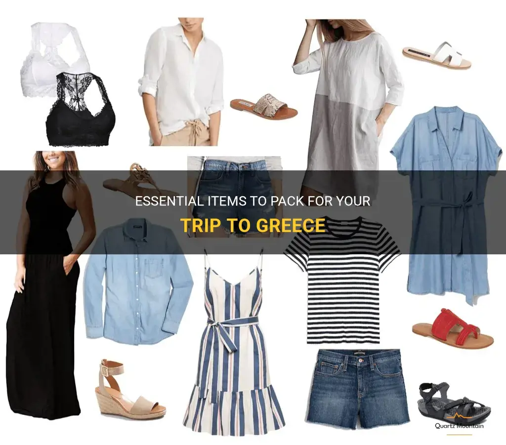 what do I need to pack for greece