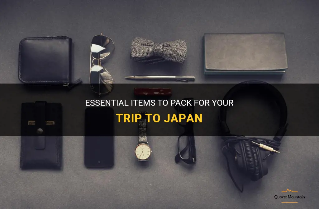 what do I need to pack for japan