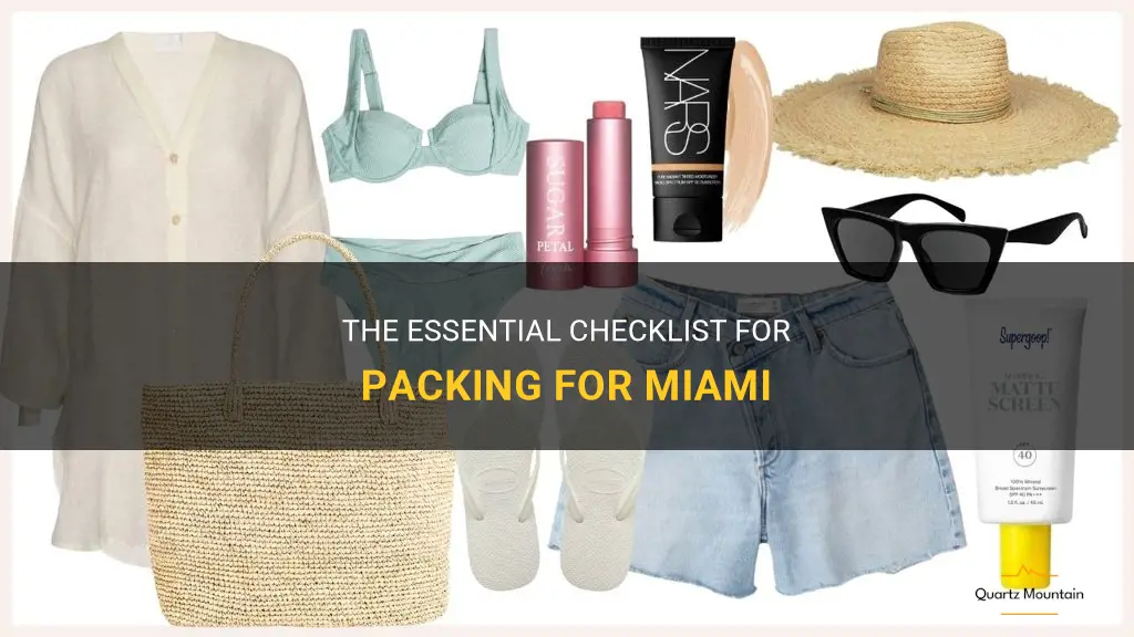 what do I need to pack for miami