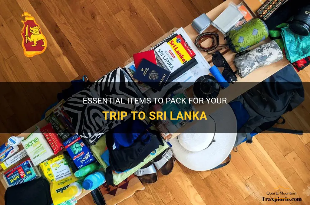 what do I need to pack for sri lanka