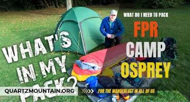 Essential Items to Pack for Camp Osprey: Your Complete Guide