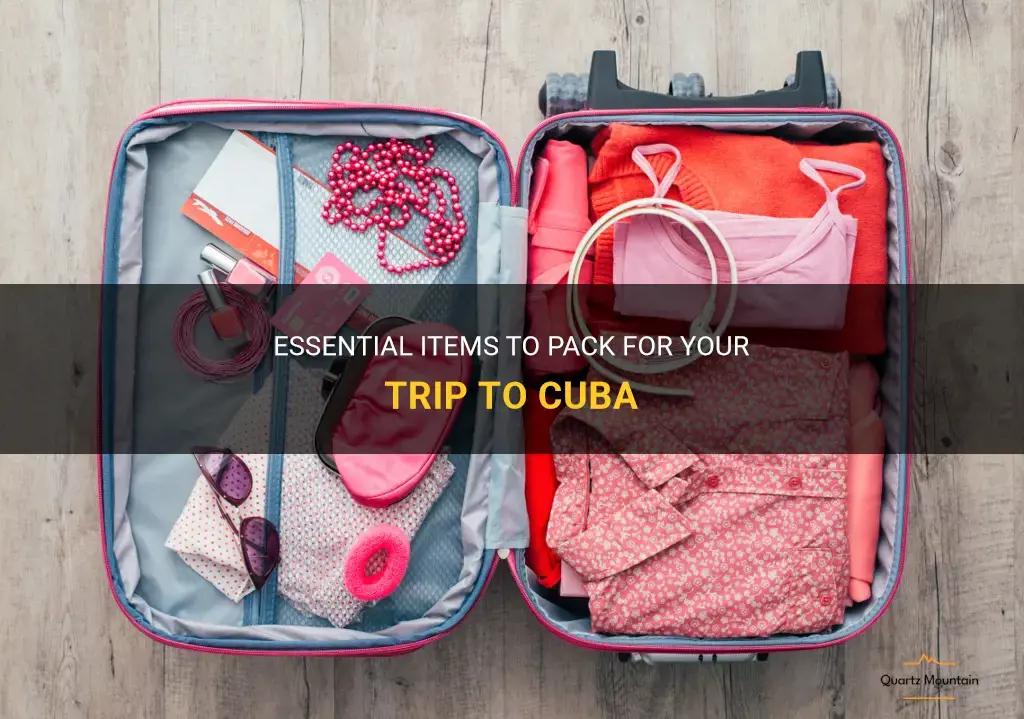 what do I need to pack to cuba
