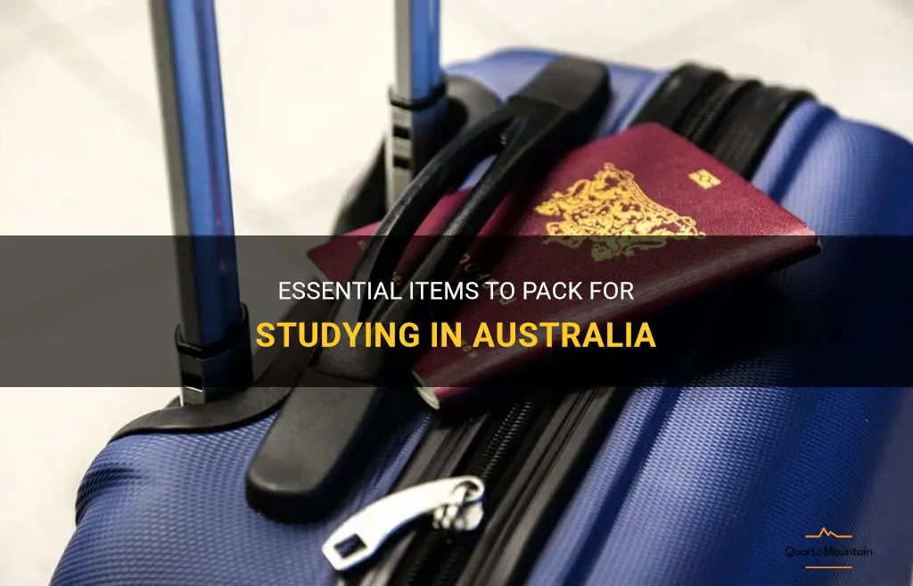 what do I need to pack to study in australia