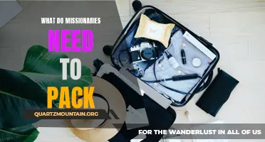 Essential Items: What Missionaries Need to Pack for Their Journey
