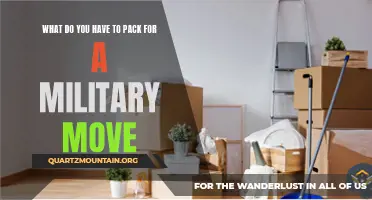 Essential Items to Pack for a Military Move: A Comprehensive Guide
