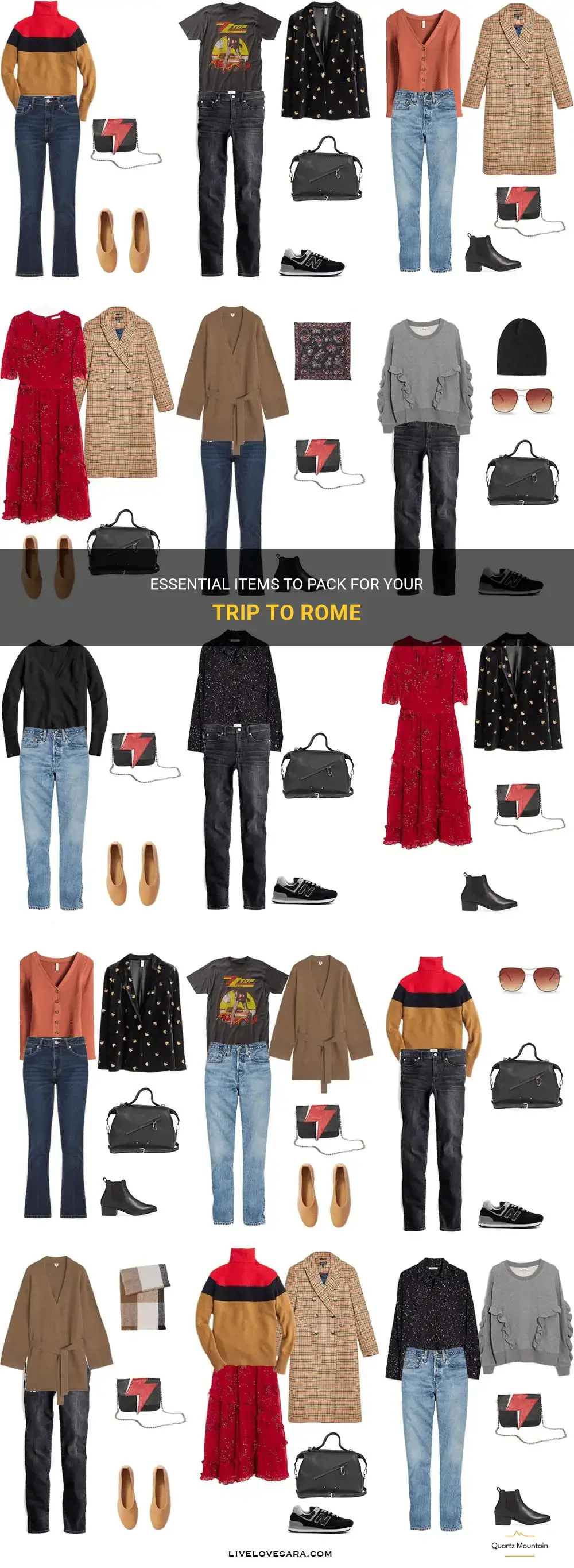 what do you need to pack to go to rome