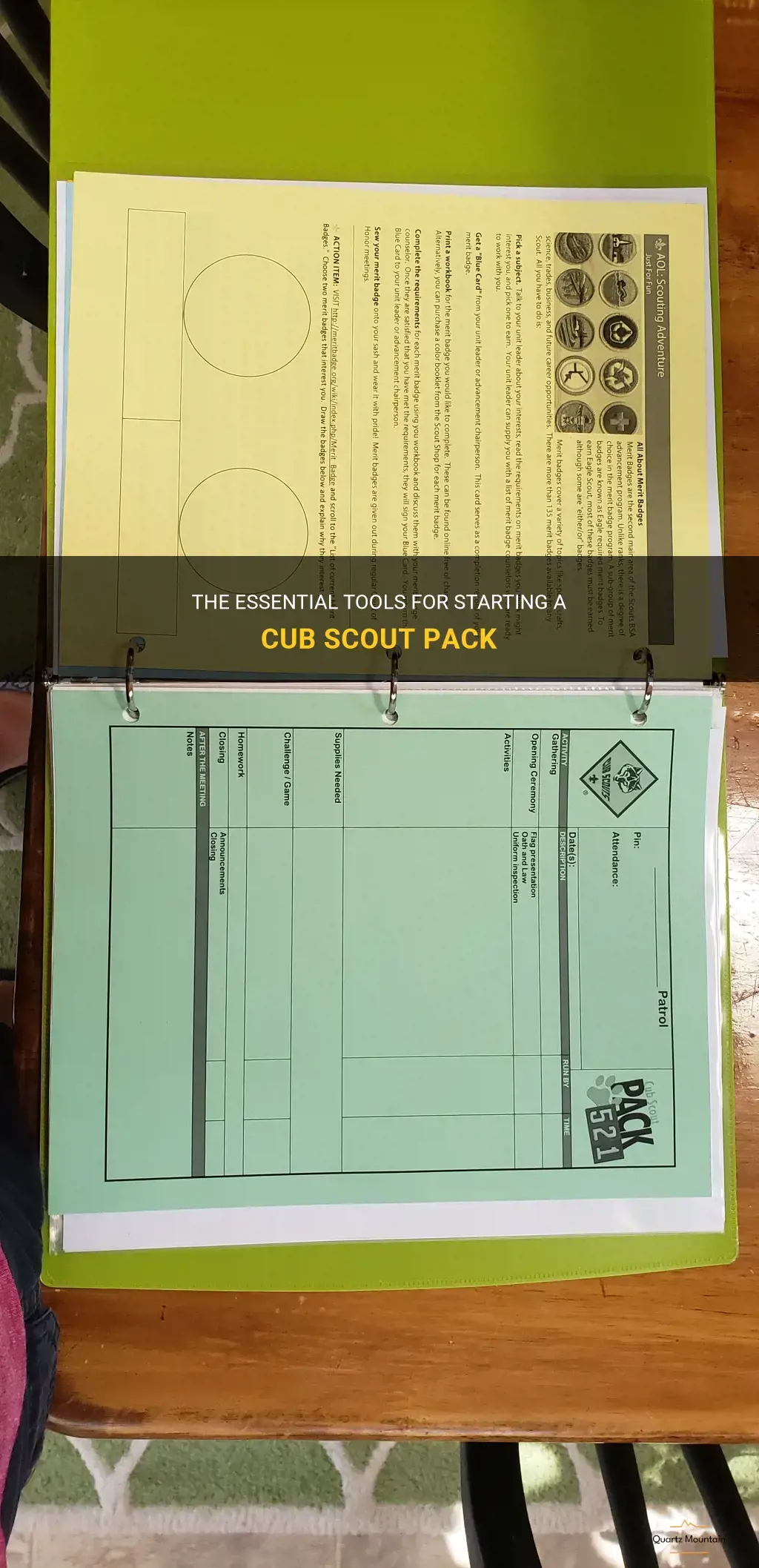 what do you need to start a cub scout pack