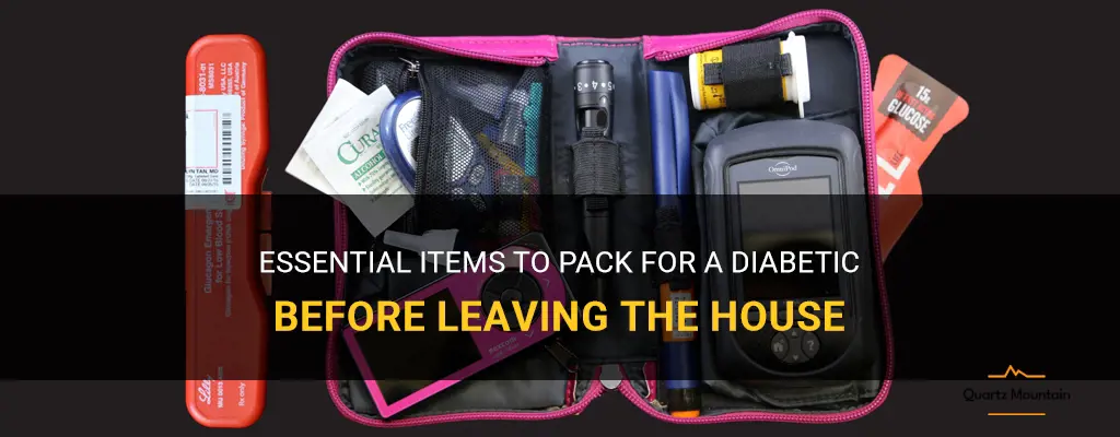 what do you pack for diabetic to leave the house