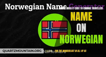How Much Does it Cost to Change a Traveler's Name on Norwegian Airlines?