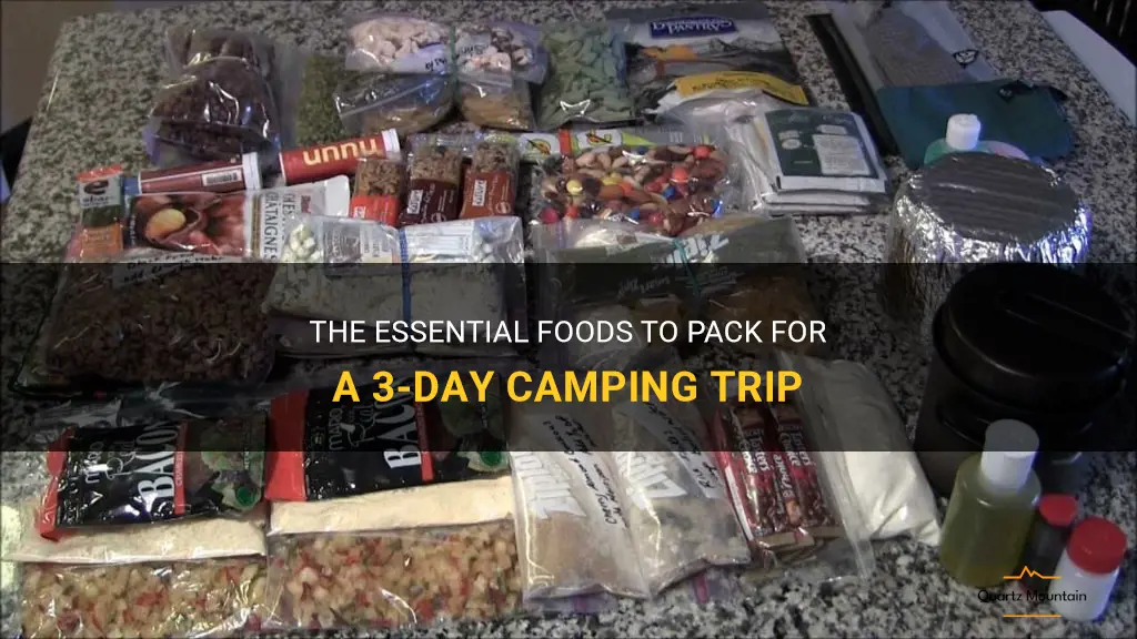 what food to pack for 3 day camping