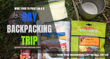 Essential Food to Pack for a 4 Day Backpacking Adventure