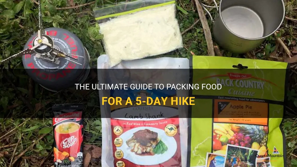 what food to pack for a 5 day hike