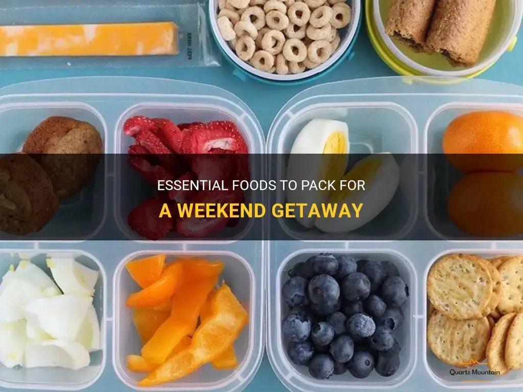 what food to pack for a weekend away