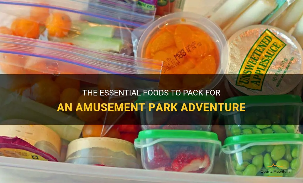 what food to pack for amusement park