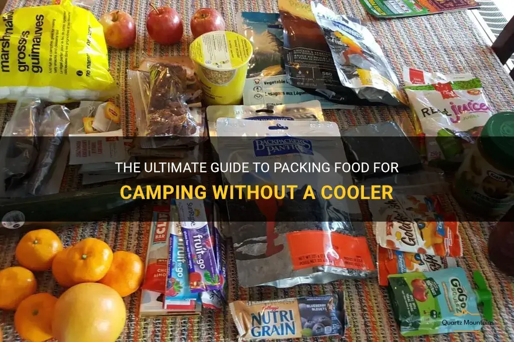 what food to pack for camping without cooler