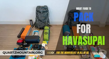 The Essential Food Items to Pack for a Havasupai Adventure