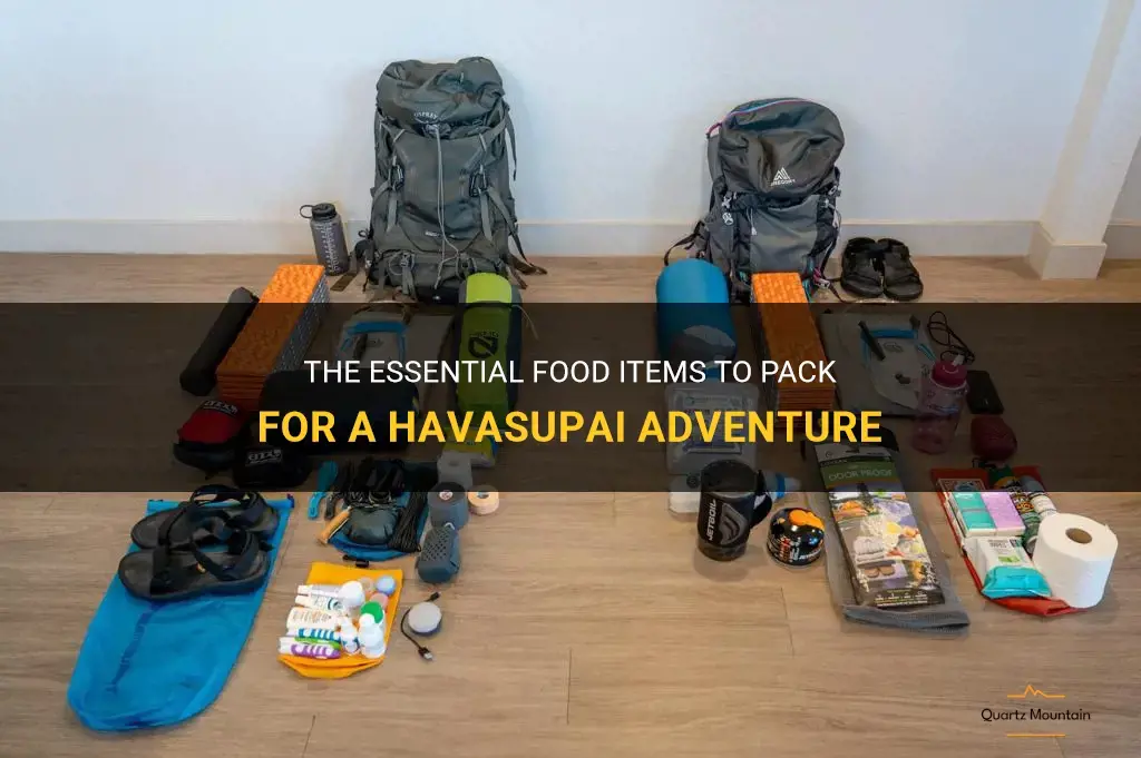 what food to pack for havasupai