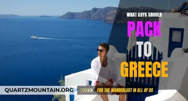 Essential Items Every Guy Should Pack for a Trip to Greece