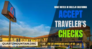 Hotels in Vallejo, California That Accept Traveler's Checks