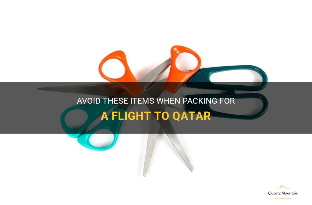 what not to pack on qatar airplane