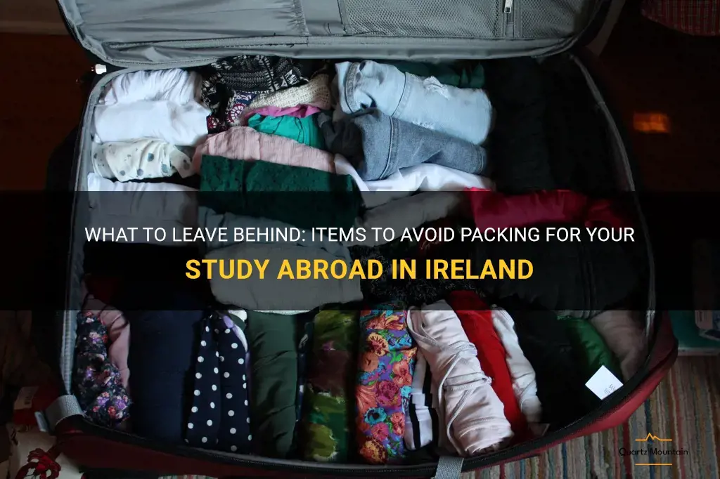 what not to pack on study abroad in ireland
