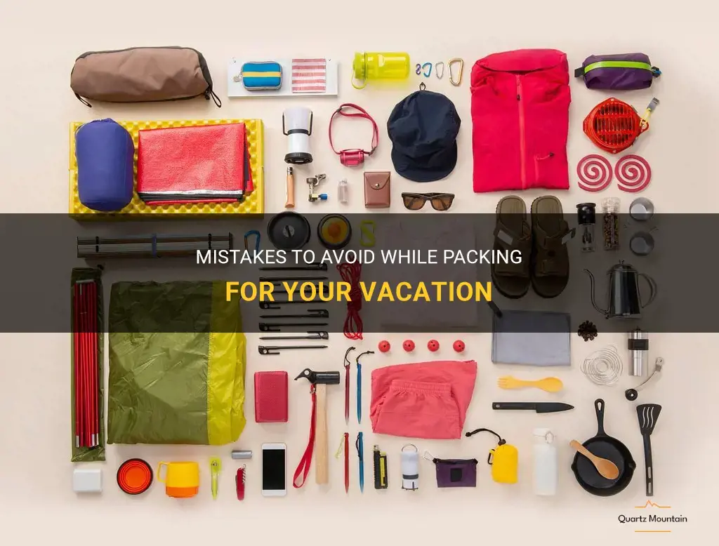 what not to pack on vacation