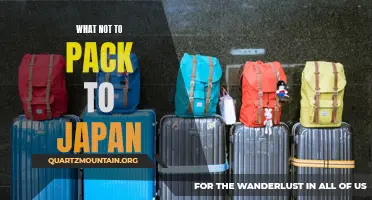Tips on what to avoid packing when traveling to Japan