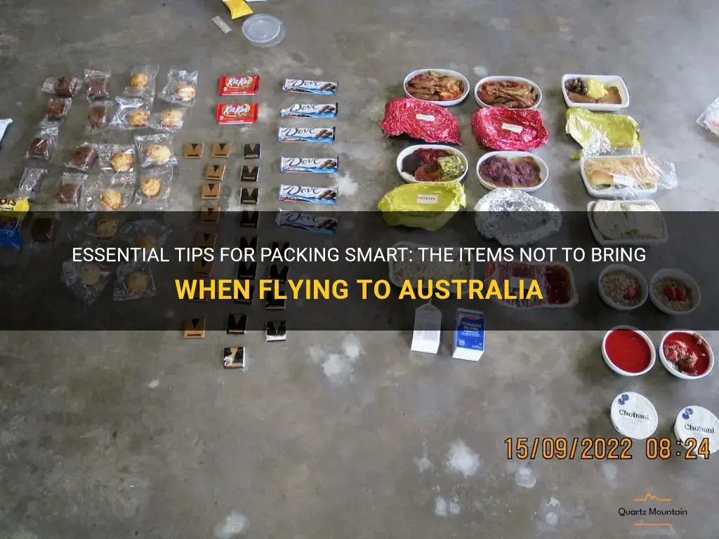what not to pack when flying australia