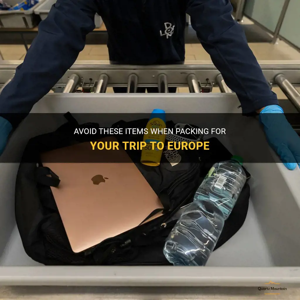 what not to pack when flying to europe