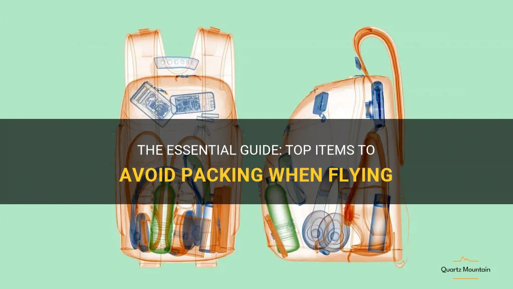 what not to pack when flying