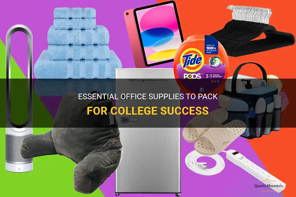 what office items to pack for college