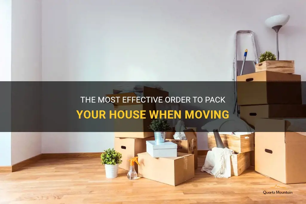 what order to pack your house when moving