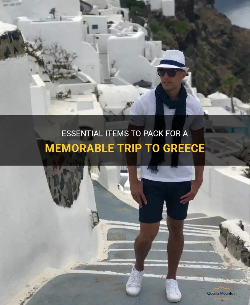 what should a man pack for a trip to greece