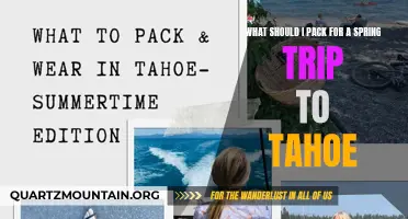 Essential Items to Pack for a Spring Trip to Tahoe
