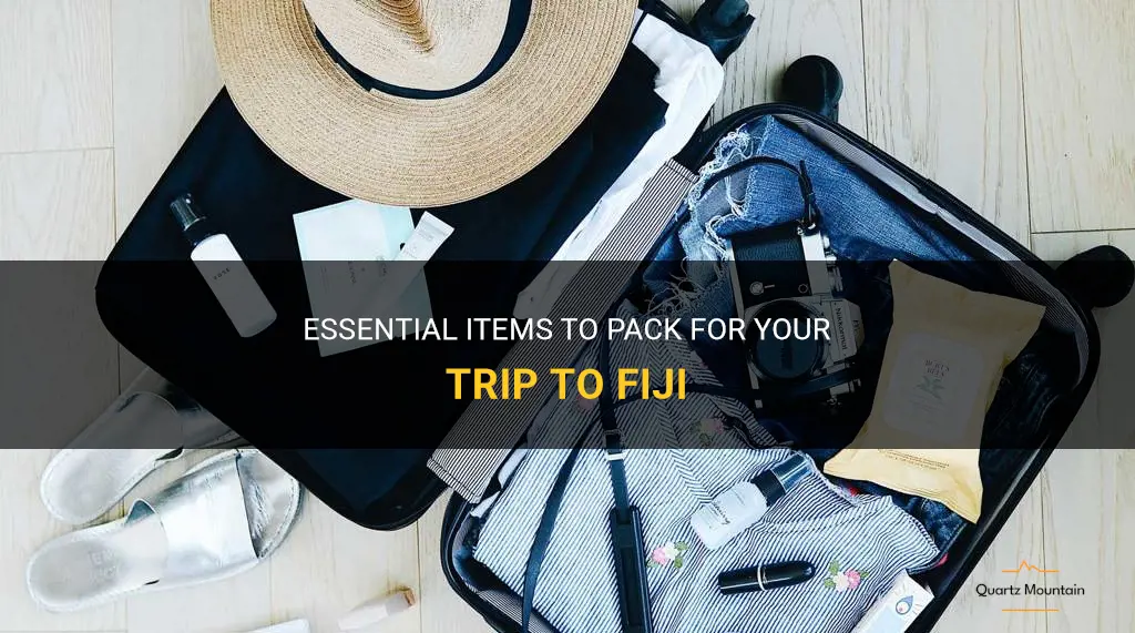 what should I pack for a trip to fiji