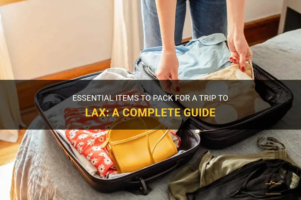 what should I pack for a trip to lax