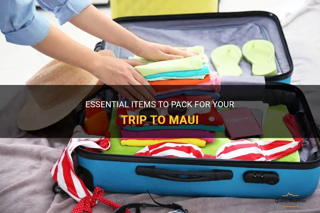 what should I pack for a trip to maui