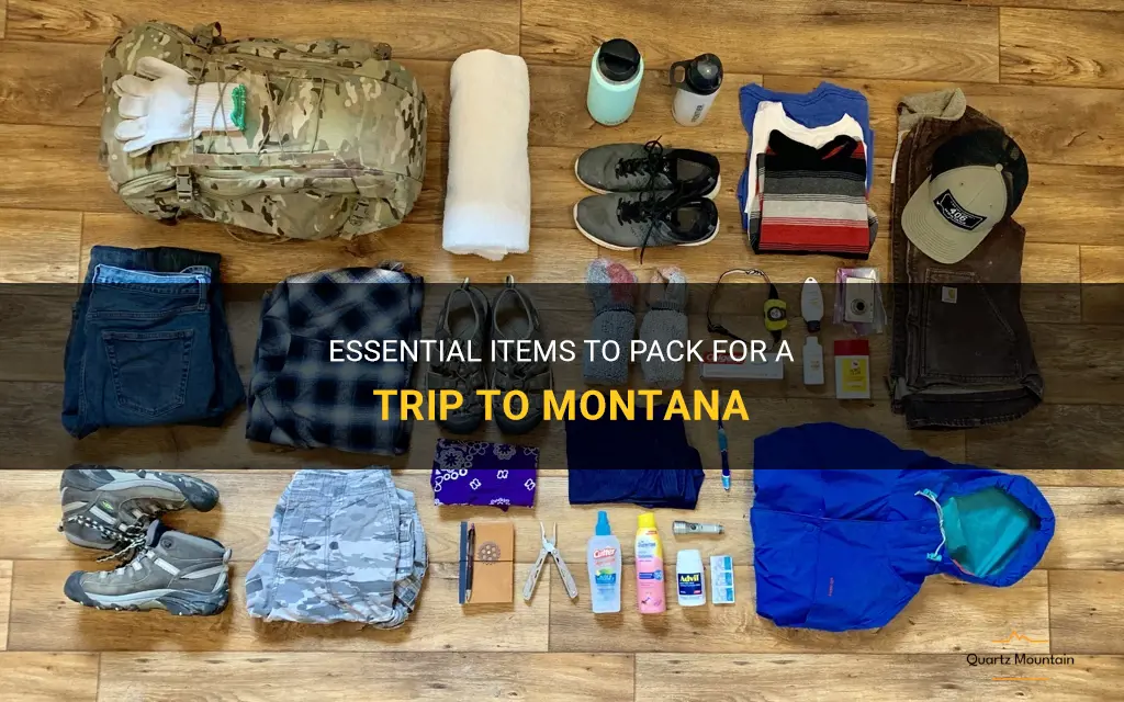what should I pack for a trip to montana