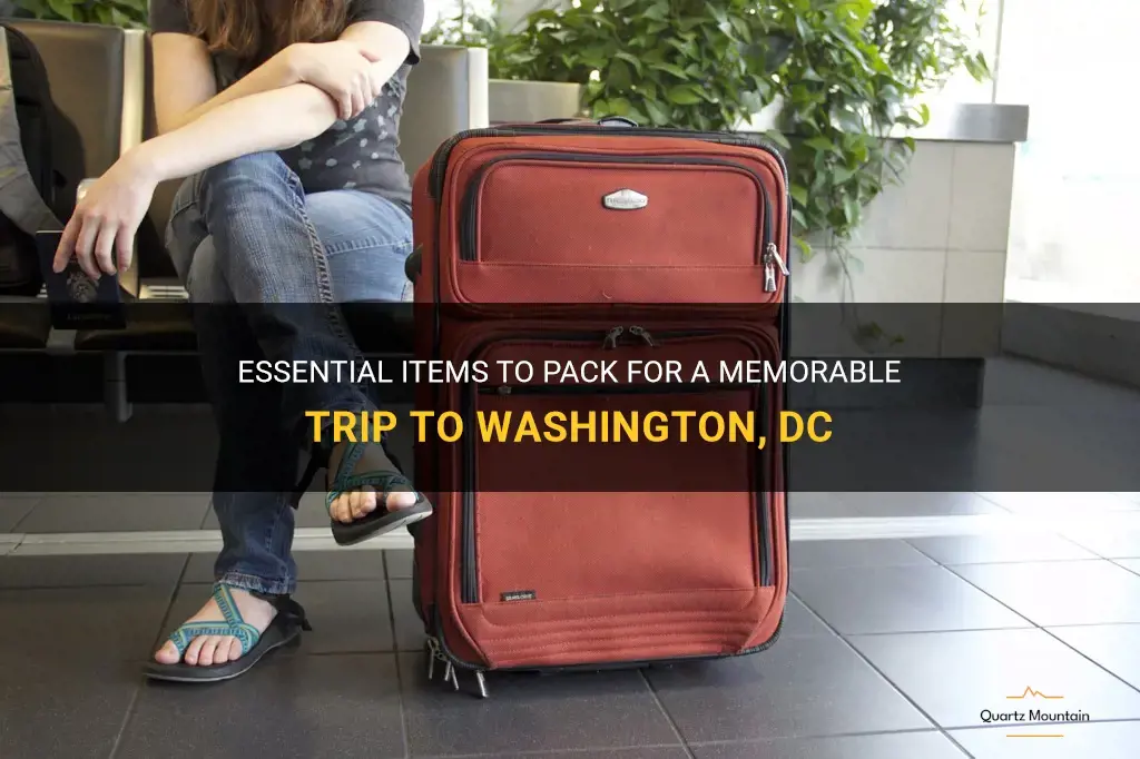 what should I pack for a trip to washington dc