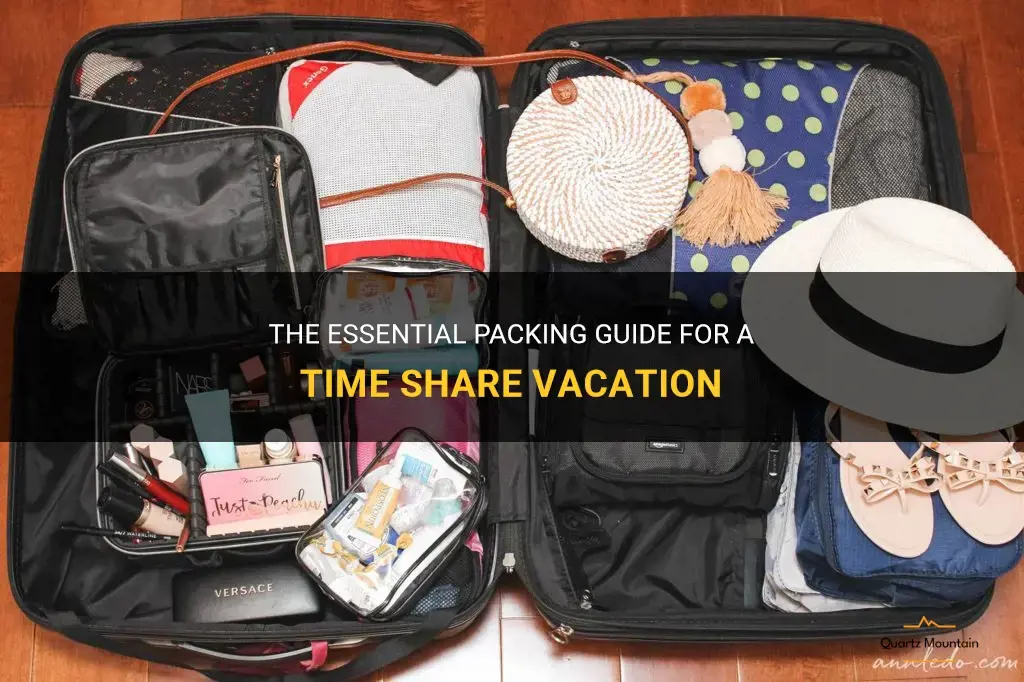 what should I pack if going to a time share