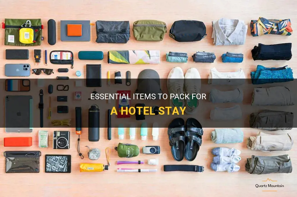 what should I pack to a hotel