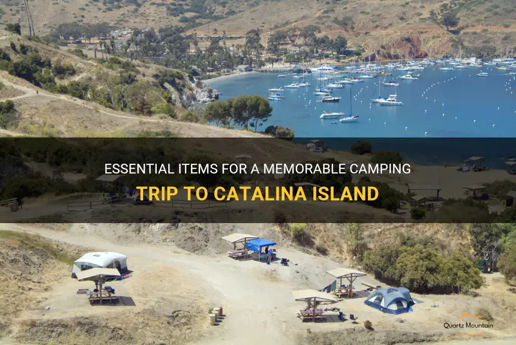 what should I pack to catalina island camping