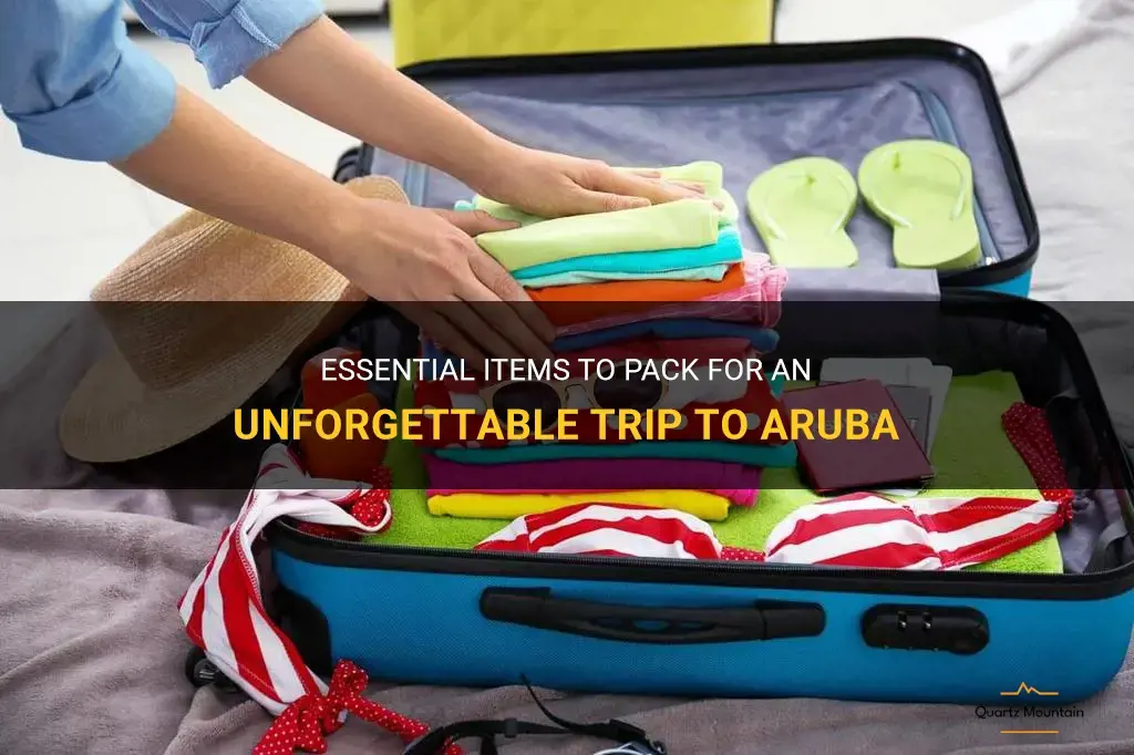 what should I pack to go to aruba