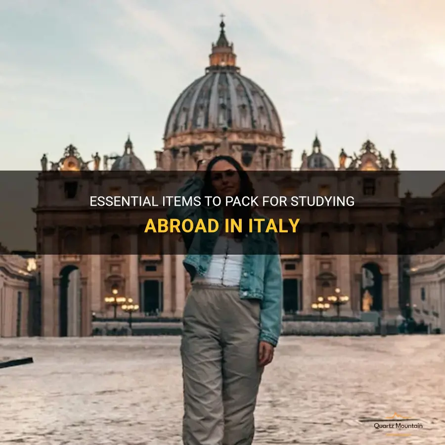 what should I pack to study abroad in italy