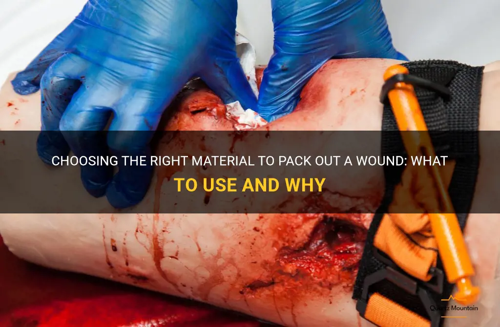 what should use to pack out wound